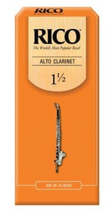 Rico Alto Clarinet Reeds #1.5 Box of 25 Reeds